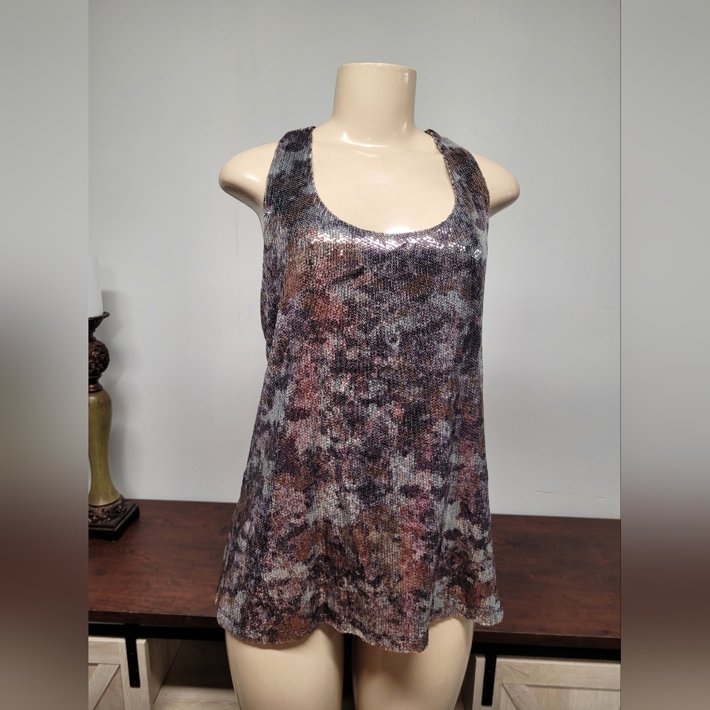 INC Racerback Sequin Top XL